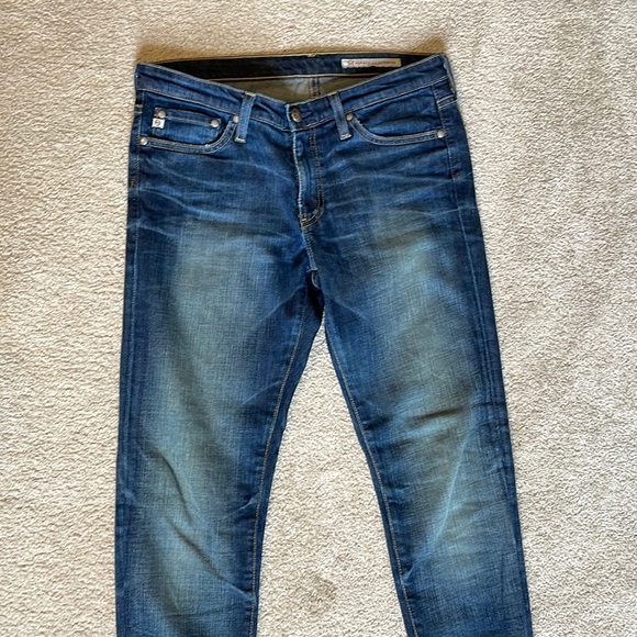 AG skinny straight jeans, size 28, in 10 year wash - Picture 2 of 6